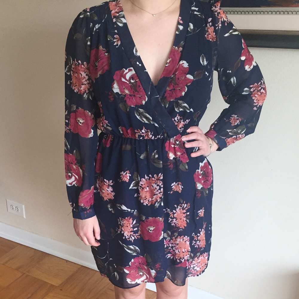 Akira Floral Wrap Dress